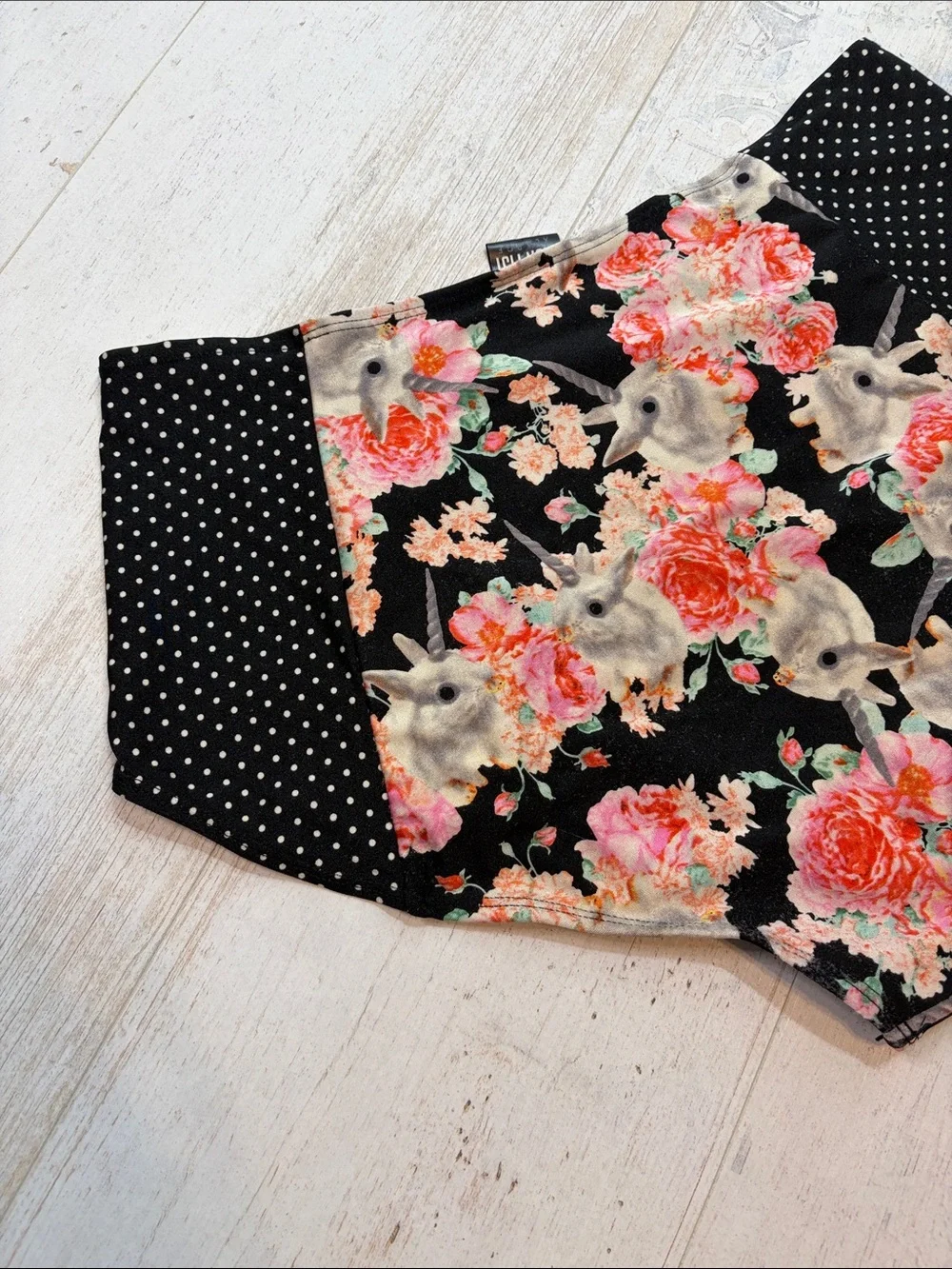 Iron Fist Buns and Roses High Waist Bikini Bottoms Size XL